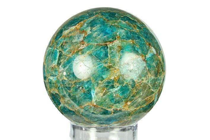 Bright Blue Apatite Sphere - Madagascar #293556
